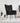 Scaun de relaxare, negru, catifea